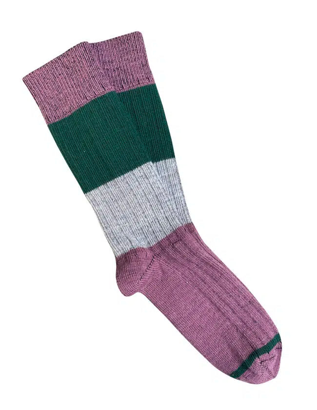 'Chunky Rib' Merino Socks - Tightology socks Tightology Mauve 