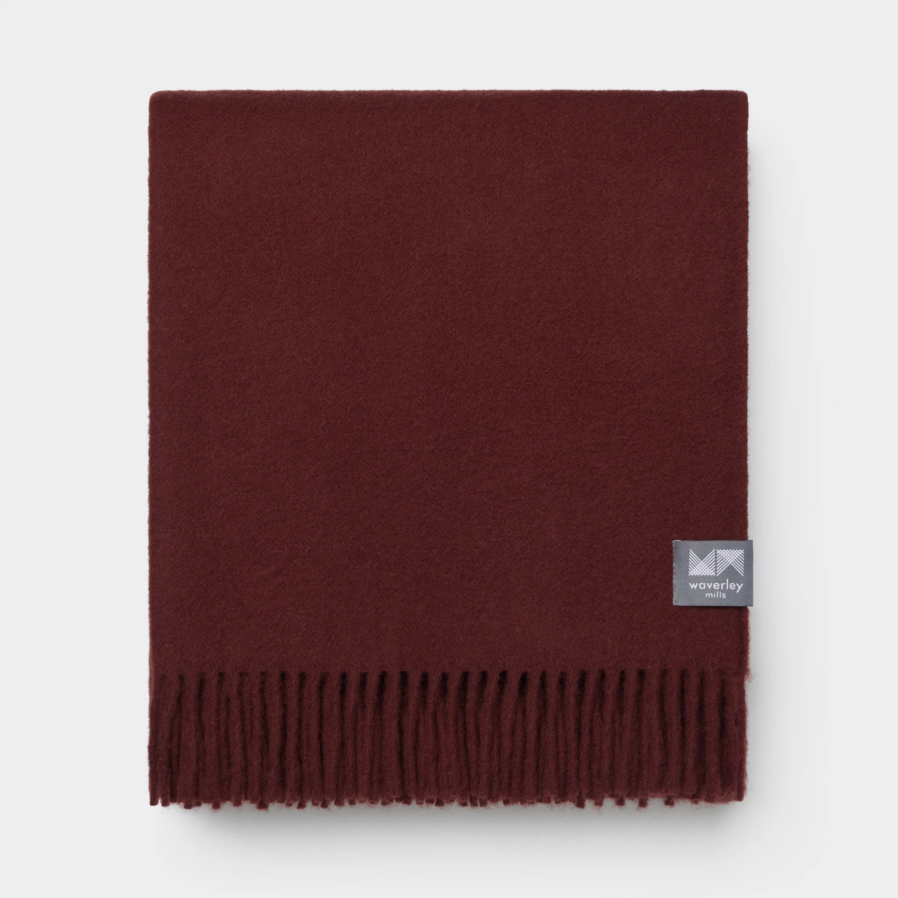 Essential Merino Throw - Waverley Mills Throws Waverley Mills Plum 