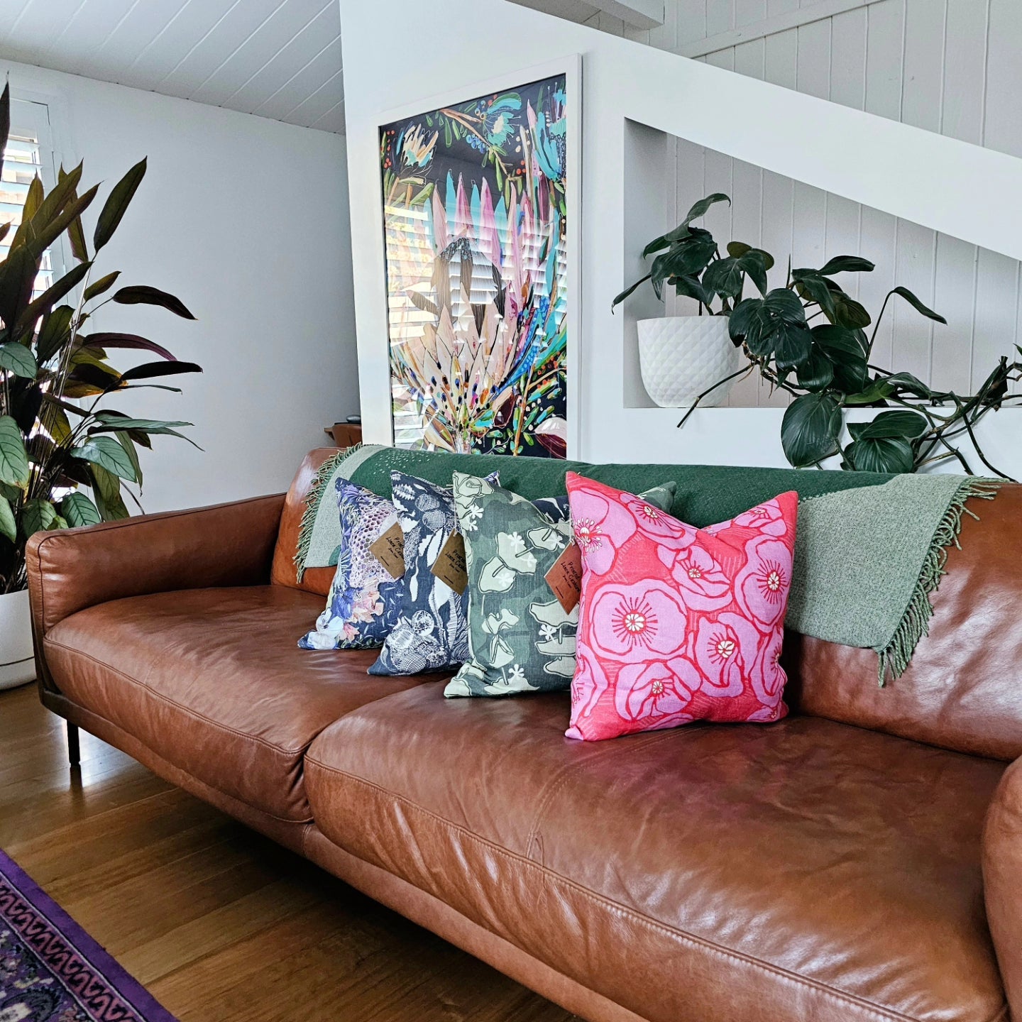 Printed linen Cushions - Flat Pack Cushions The Spotted Quoll 