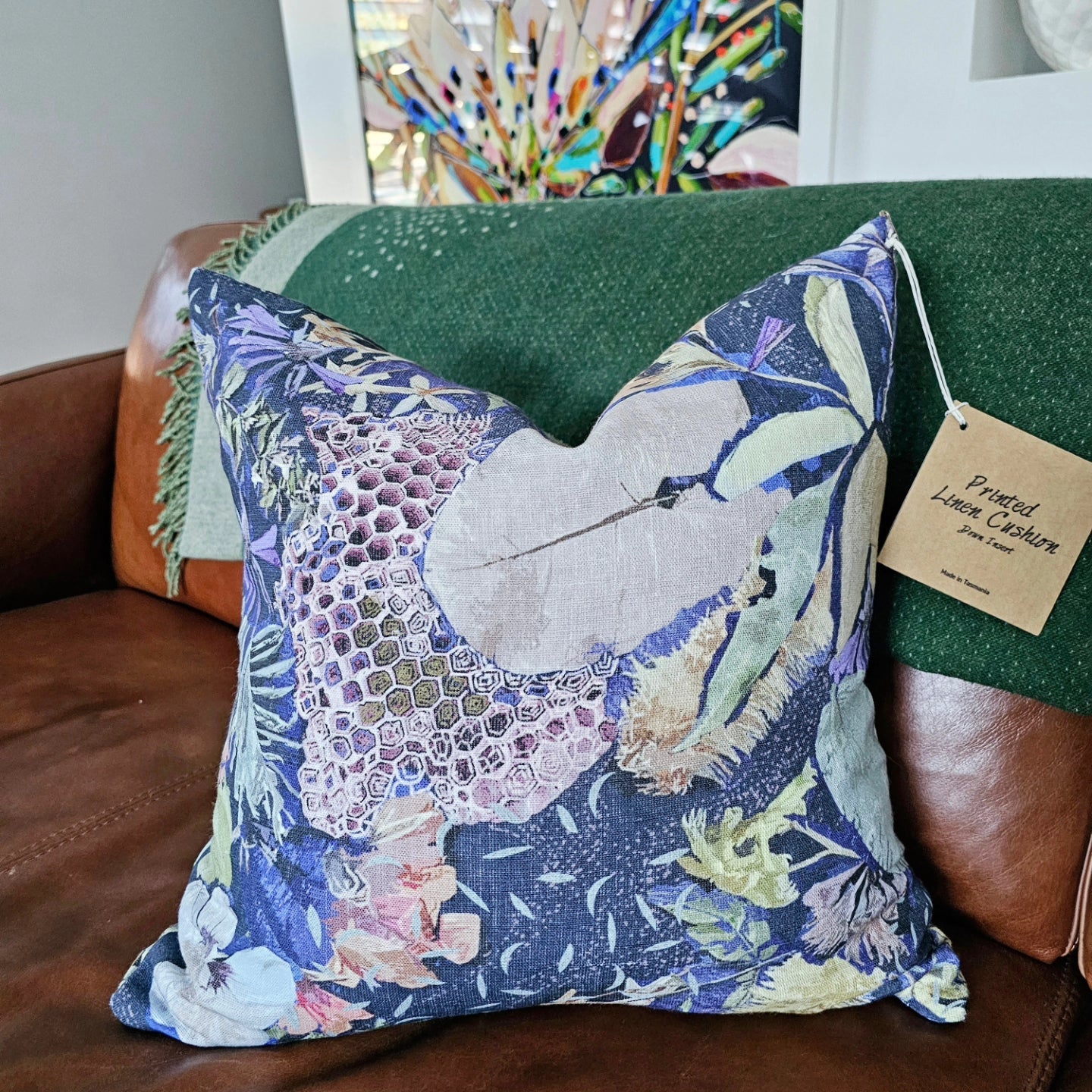 Printed linen Cushions - Flat Pack Cushions The Spotted Quoll 