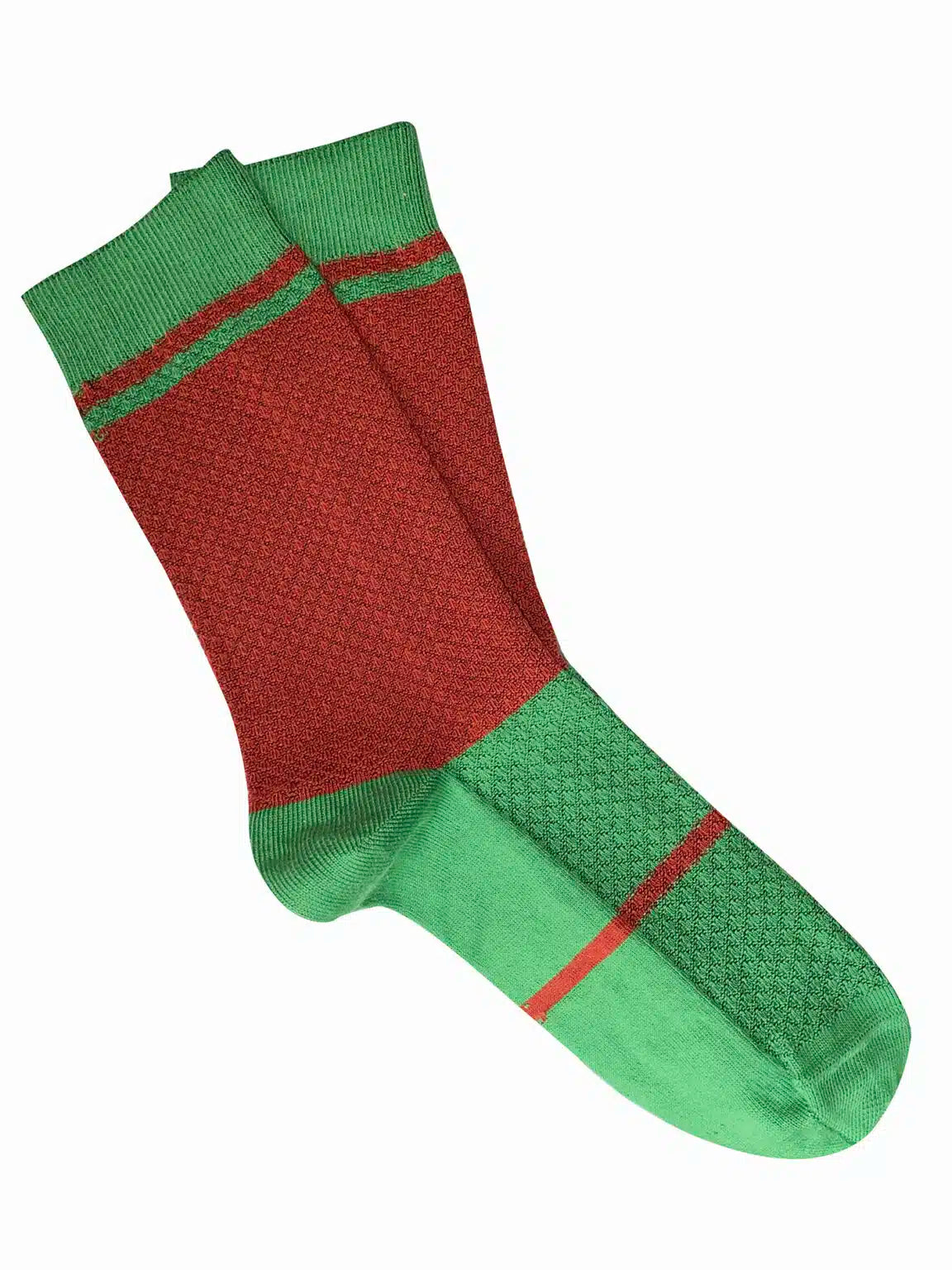 ‘Waffle’ Cotton Socks - Tightology socks Tightology Rust 