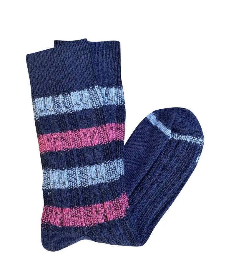 'Chunky Cable' Merino Socks - Tightology socks Tightology Blue 