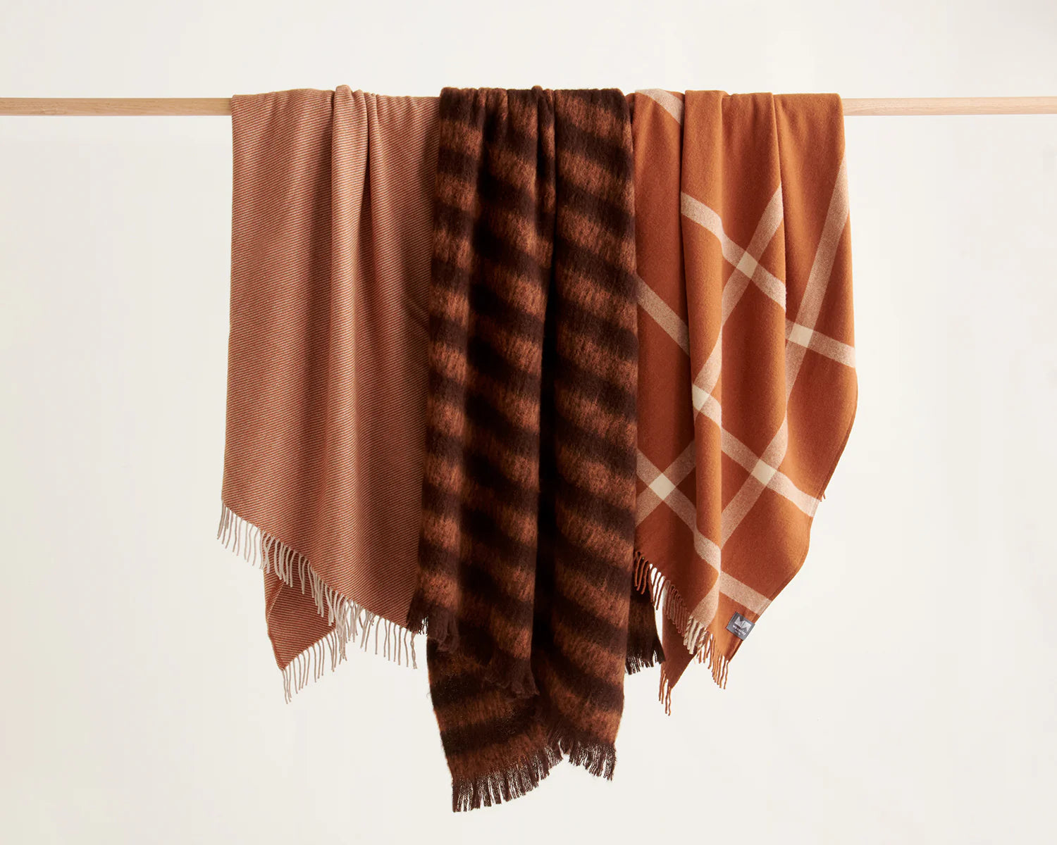 Alpaca Rift Throw in Terracotta - Waverly Mills Throws Waverly Mills 