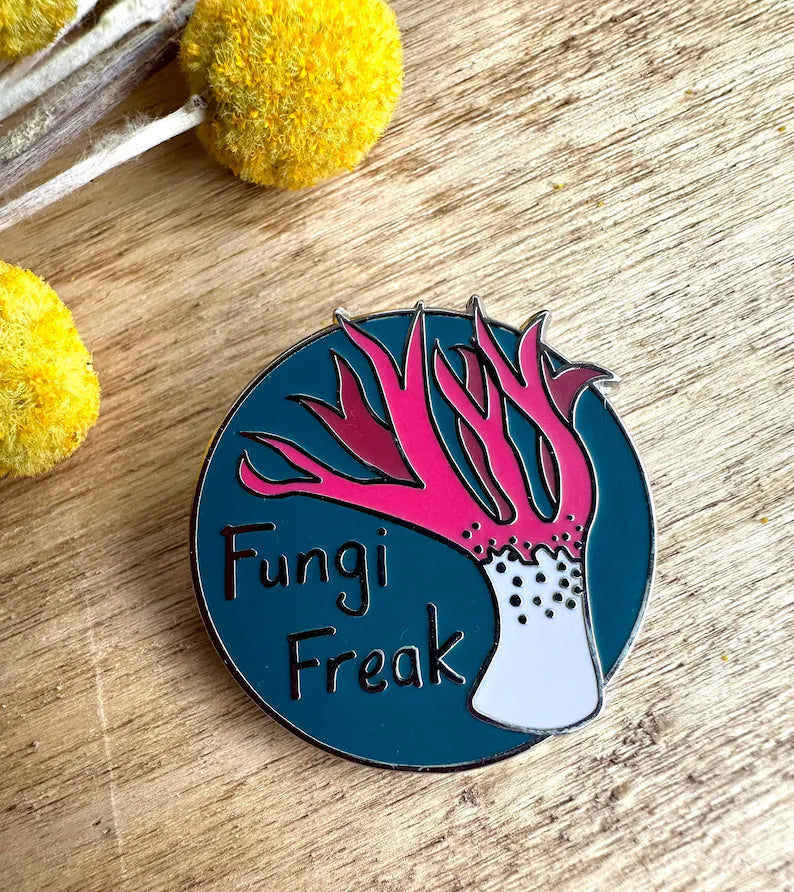 Tasmanian Enamel Pins by Pigment brooch Pigment Fungi Freak 