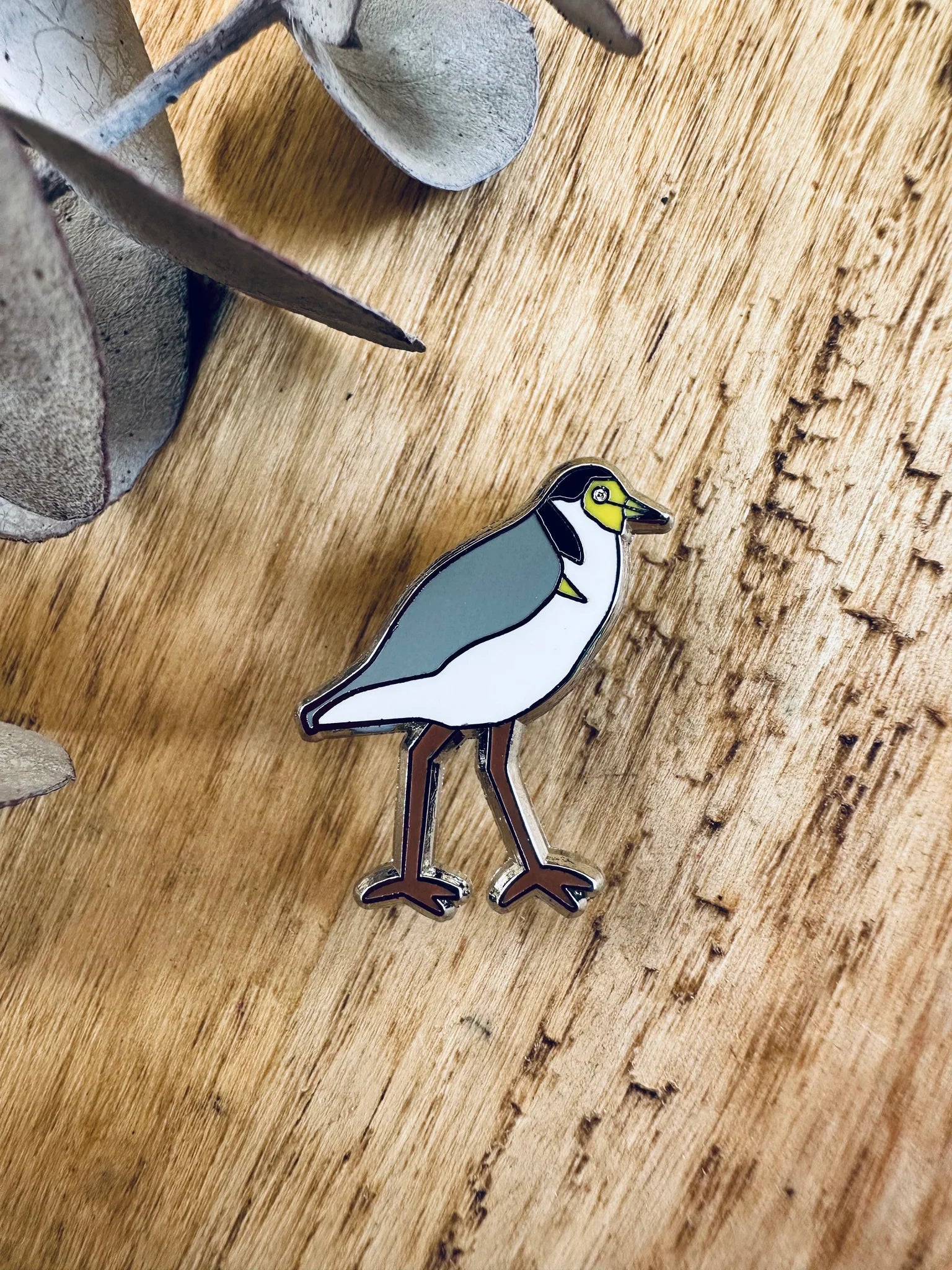 Tasmanian Enamel Pins by Pigment brooch Pigment Plover 