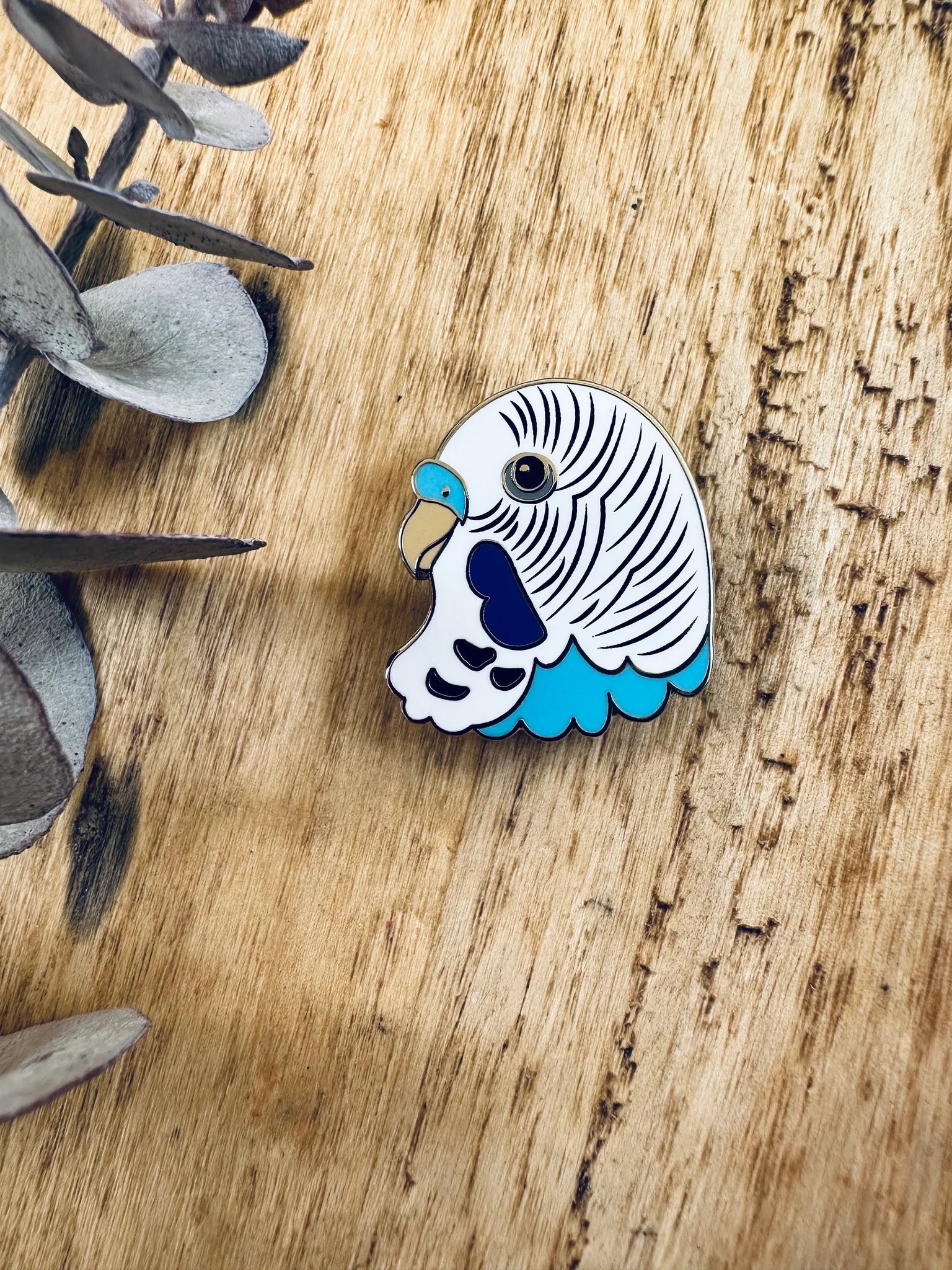 Tasmanian Enamel Pins by Pigment brooch Pigment Budgie 