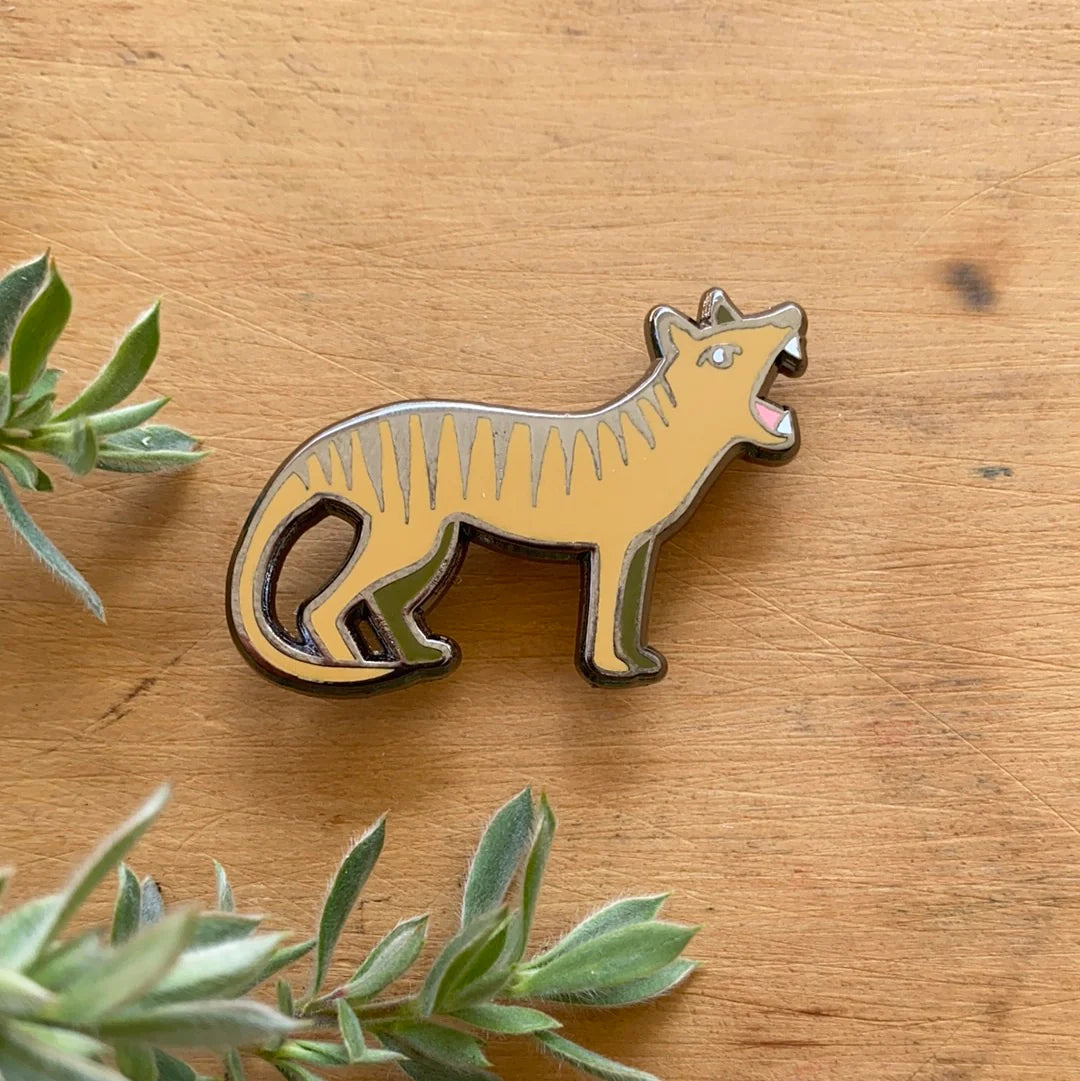 Tasmanian Enamel Pins by Pigment brooch Pigment Tasmanian Tiger 