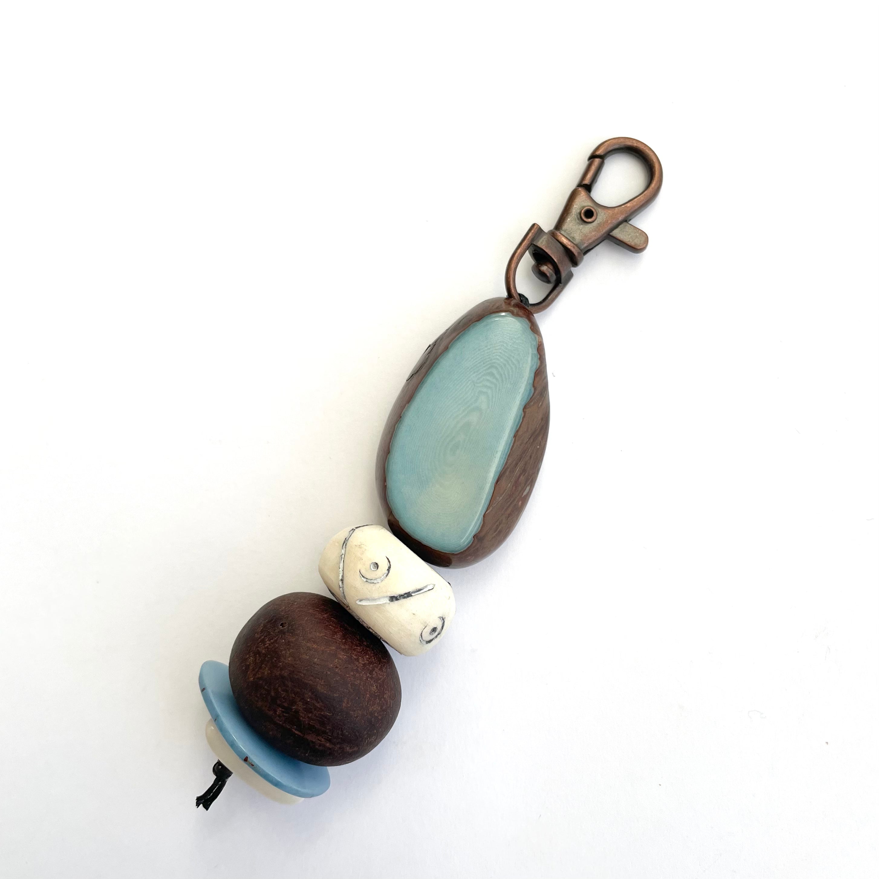 Eco Beads Key Ring key ring The Spotted Quoll Studio 