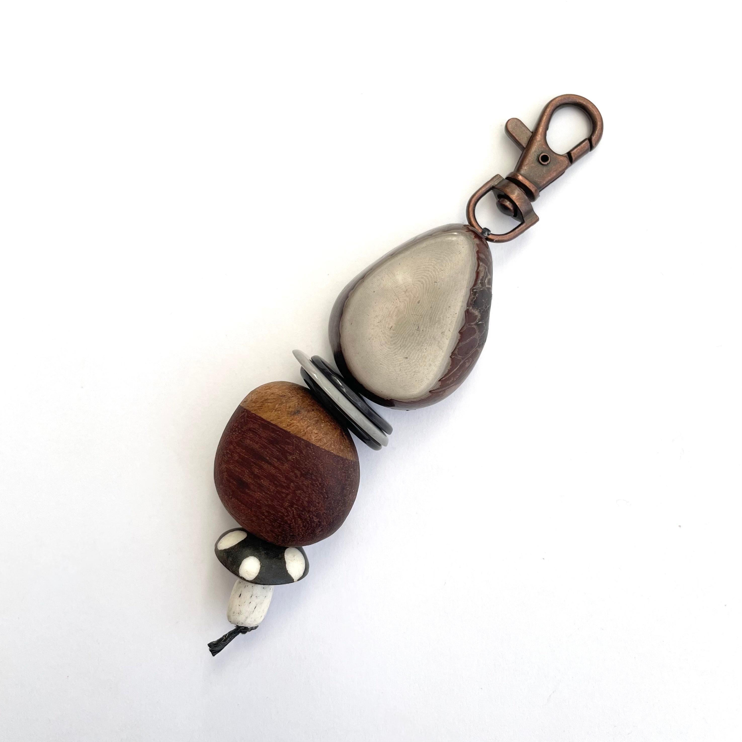 Eco Beads Key Ring key ring The Spotted Quoll Studio 