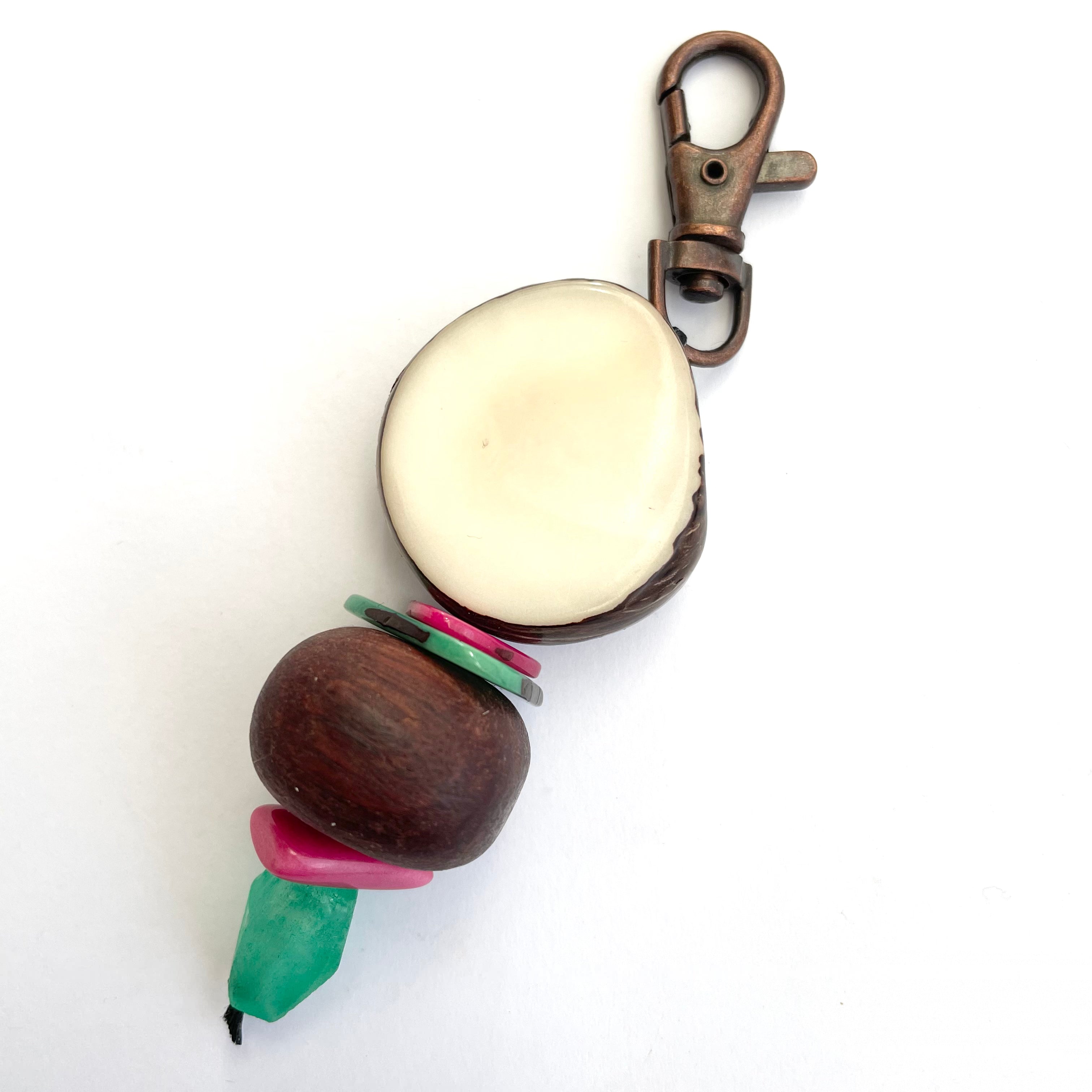 Eco Beads Key Ring key ring The Spotted Quoll Studio 