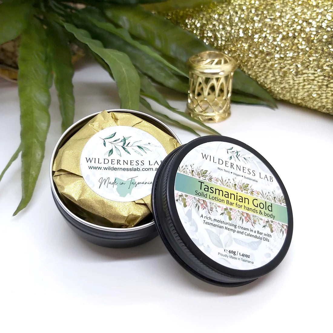 Tasmanian Gold Solid Lotion Balm - Wilderness Lab Lotion Bar Wilderness Lab Unscented 